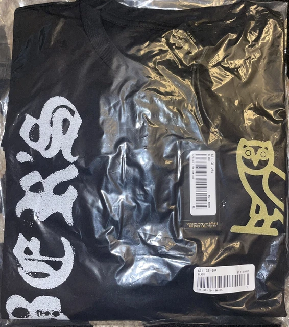 Authentic OVO 416 Dice T-Shirt Gold Owl Black | Size XL October's Very Own Drake
