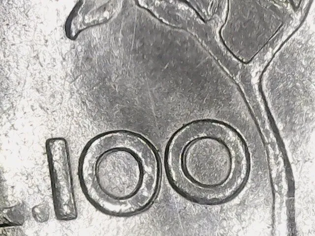 100 Lire 1980 Con Sdoppiamento Del Valore Al Rovescio [Y155]