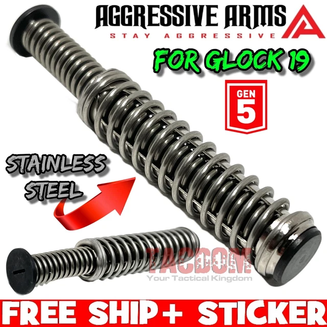 Sovereign Arms Stainless Steel Guide Rod Assembly For Glock 43, 43X, 48 – 9mm, Reduced Recoil