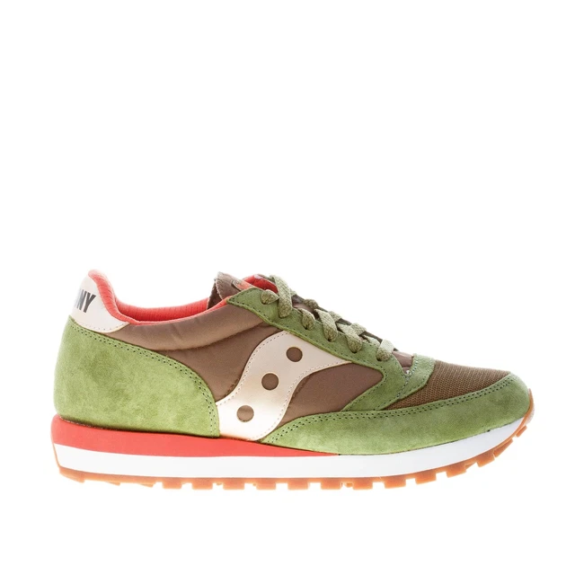 SAUCONY scarpe uomo Sneaker Jazz 81 tessuto tecnico e camoscio verde arancione