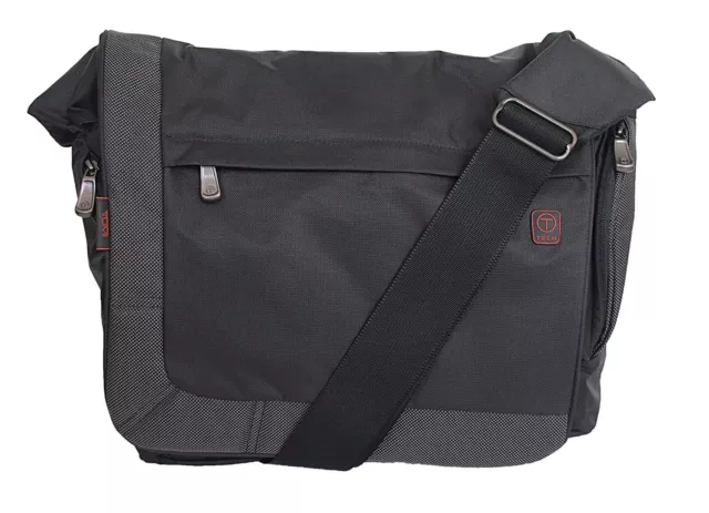 Tumi T-Tech Ballistic Nylon Expandable Messenger Bag # 51212D Black Gray