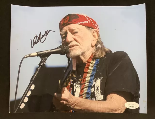 Willie Nelson Signed Photo 8x10 Music HOF Country Call Autograph BEND JSA