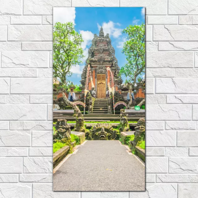 Wandbilder Glasbild Indonesien Bali Hindu Tempel Architektur 50x100