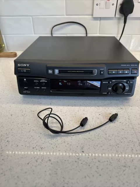 Sony MDS-S40 Mini Disc Player Digital And Analog TESTED Hifi - Postage