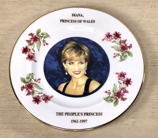 Princess Diana Commemorative Plate Rare Collector England Made Fine Bone China
