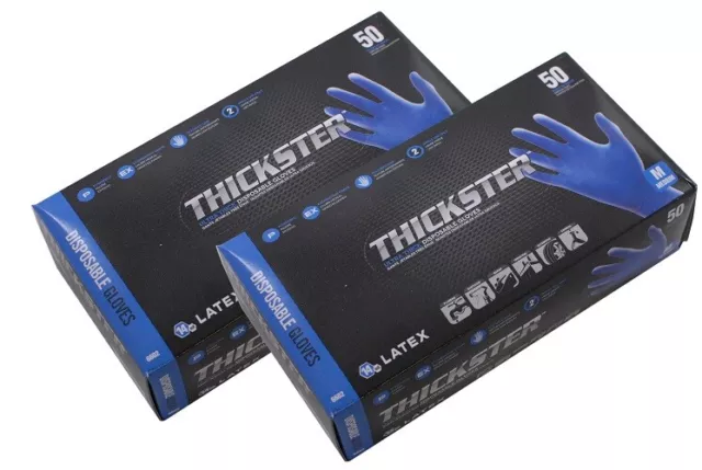 SAS Thickster Textured Safety Latex Gloves (2 Boxes)