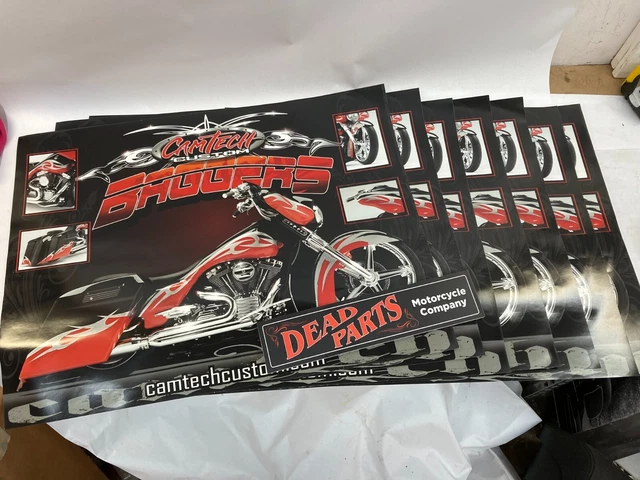 Harley Camtech Custom Baggers quantity 7 garage wall posters 24" x 18"