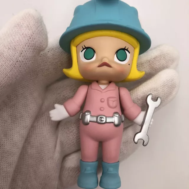 POP MART KENNYSWORK Molly Career Mini Figure Designer Toy Figurine Worker Pink