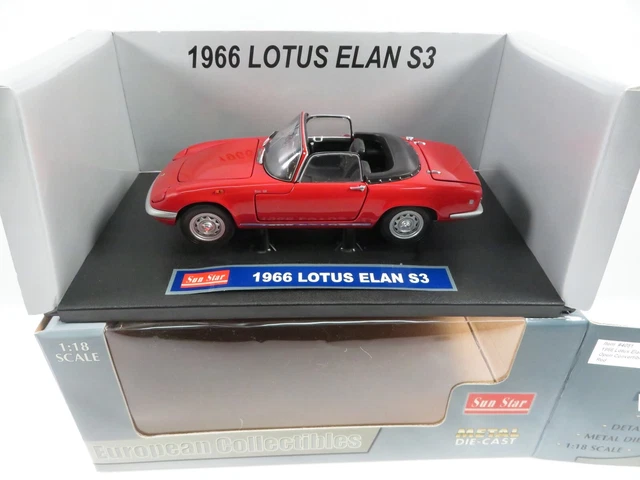 Sunstar - 1:18 - Lotus Elan S3 Roadster - Très beau modèle
