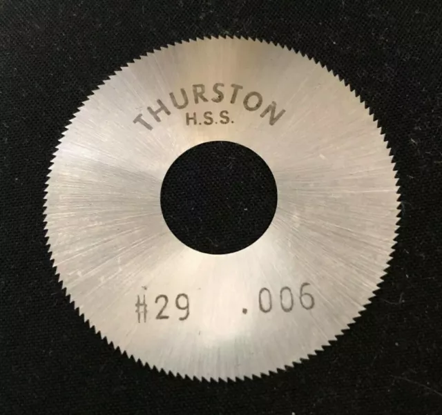 Thurston Jewelry 1-1/2 x 0.006 x 1/2 110T HSS Slitting Slotting Saw