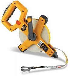 Komelon 6622 Fiber Reel 200' Tape Dual in Inches & Tenths