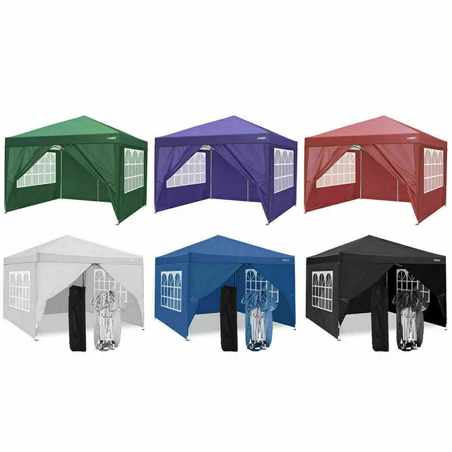 Pavillion 3x3 Wasserdicht Falt Gartenpavillon Partyzelte mit 4 Sandsack Bierzelt