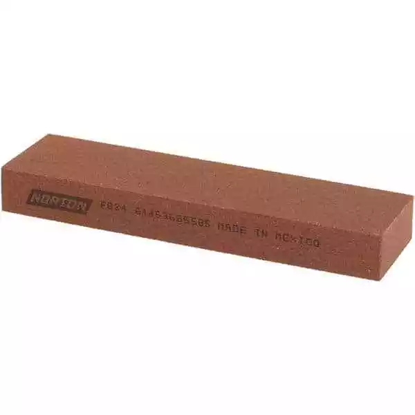 Norton 61463685585 Aluminum Oxide Sharpening Stone, 4" L x 1" W x 1/2" Thick