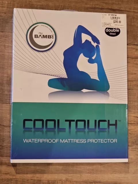 My Bambi Cooltouch Waterproof Mattress Protector Double Mattress  -New - Rrp$249