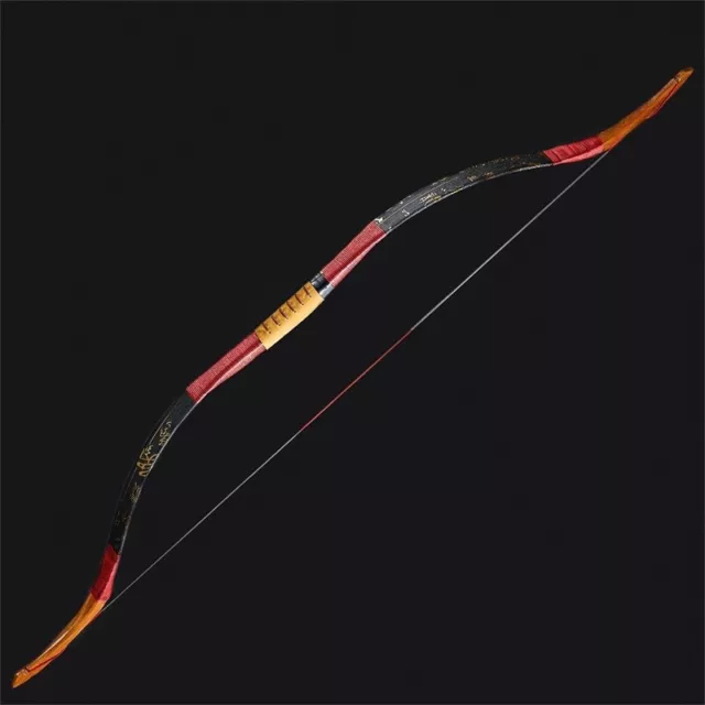 Bogenschießen Jagd Traditionelle Recurve Bogen Longbow PferdBogen 15-50lbs.