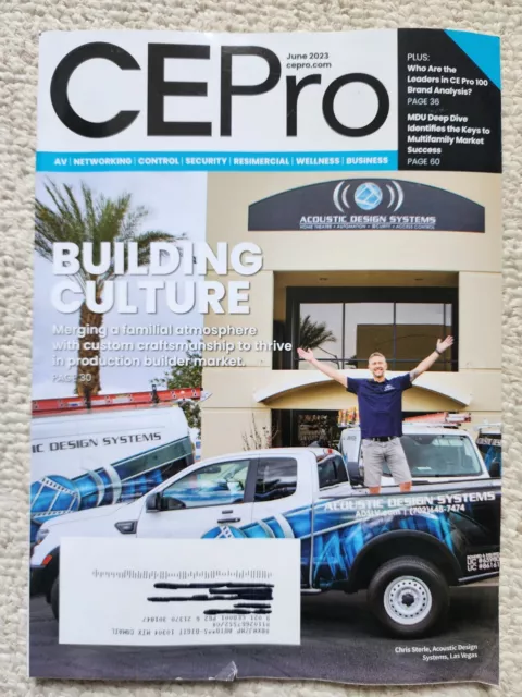 CE Pro Magazine June 2023 Building Culture Acoustic Design Systems