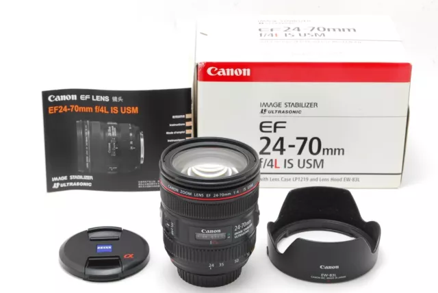 [Near Mint in Box] Canon EF 24-70mm f/4 L IS USM Zoom AF Lens EOS Black Japan