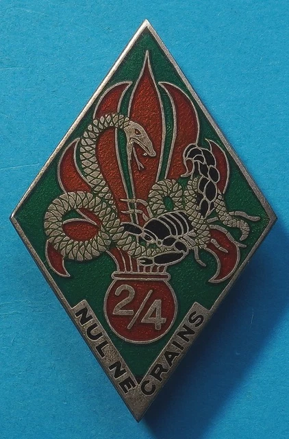 IN20861 - INSIGNE Régiment Mixte ANTILLES GUYANE, émail, dos guilloché