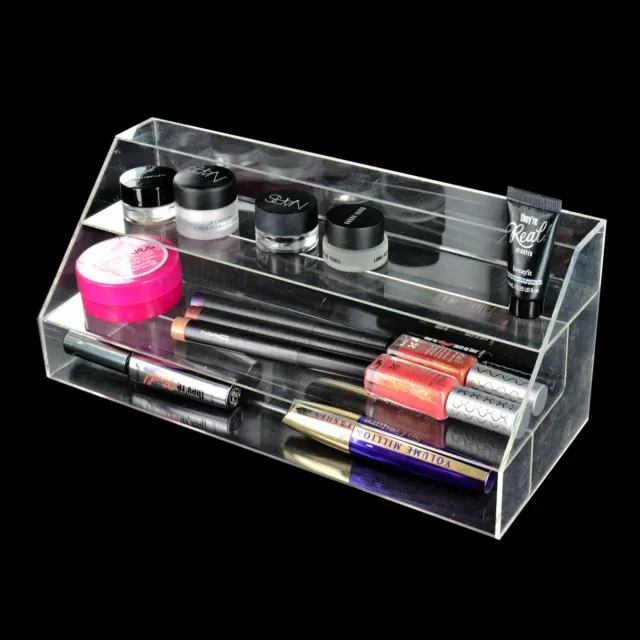 Clear Acrylic Vanity Unit Cosmetic Makeup Organiser With Large Drawers