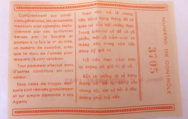 Indochine 1942 / 1946 - Billet / Obligation - L'extreme Orient - Capitalisation 2