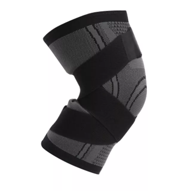 1Pc 3D Weaving Knee Brace Pad Protector Compression Breathable Running Support 7