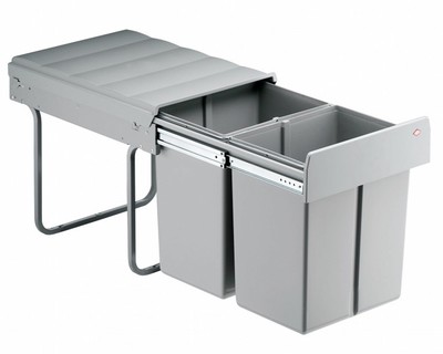 estraibile 400 mm Pattumiera Aladin 2 da cucina per raccolta differenziata 