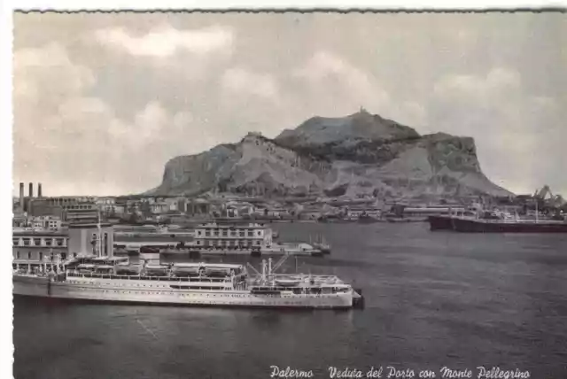 Palermo Porto Monte Pellegrino Navi Ships  Cartolina Non Viaggiata