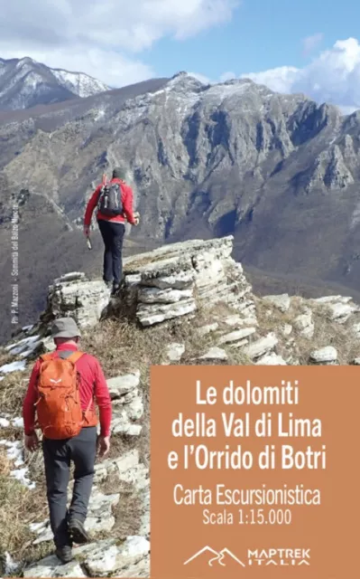 Le Dolomiti della Val di Lima e l'Orrido di Botri. Carta escursionistica -...