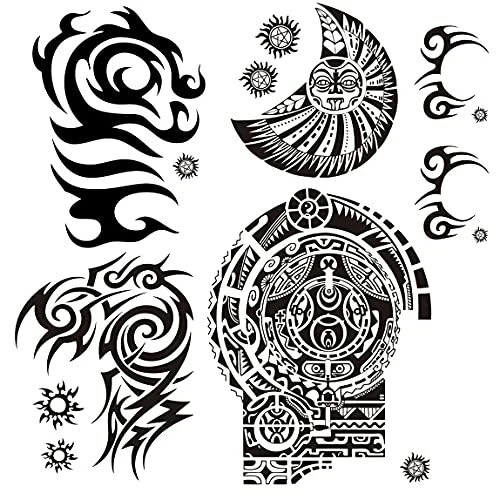 EXTRA LARGE TEMPORARY Tattoo Similar The Rock Arm Chest Big Fake