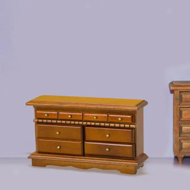 Meuble TV miniature pour maison de poupée, échelle 1:12, meubles pour faire