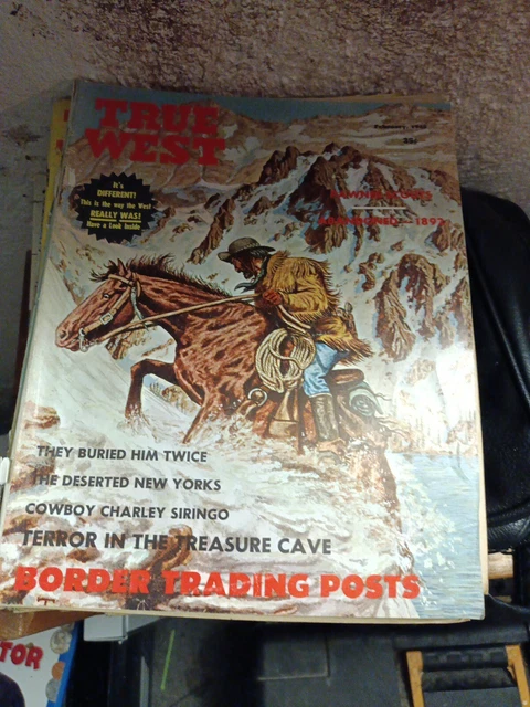 True West Magazine February 1965, Pawnee Scouts, Charley Siringo, Treasure Cave