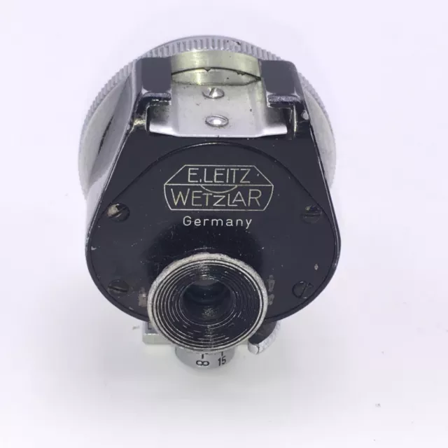 E.leitz Wetzlar Black Universal View Finder Fit Leica Rangefinder Vintage Camera