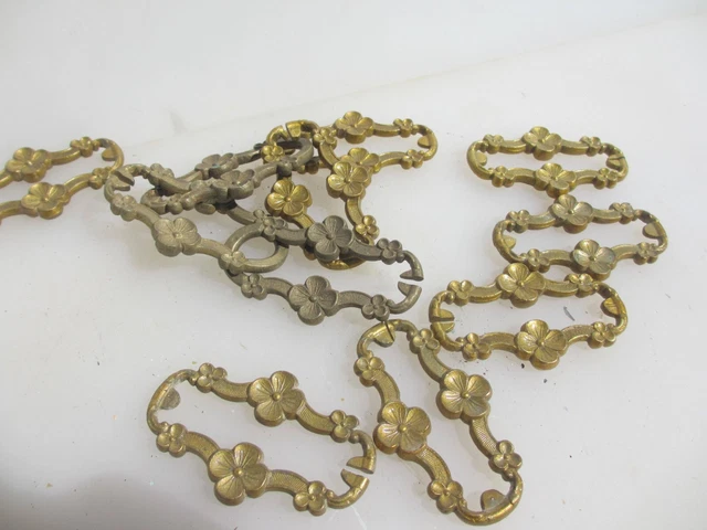 Large Antique Brass Lighting Chain Hanger Chandelier Light Old Victorian 27"