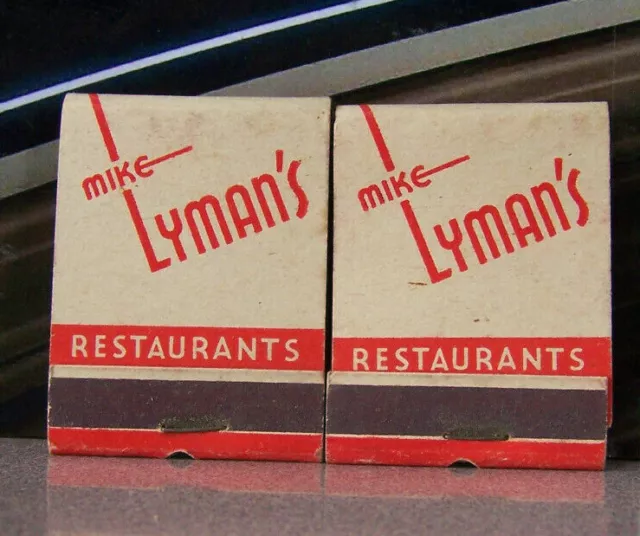 Vintage Matchbook Lot W3 Hollywood Los Angeles California Mike Lyman Restaurant