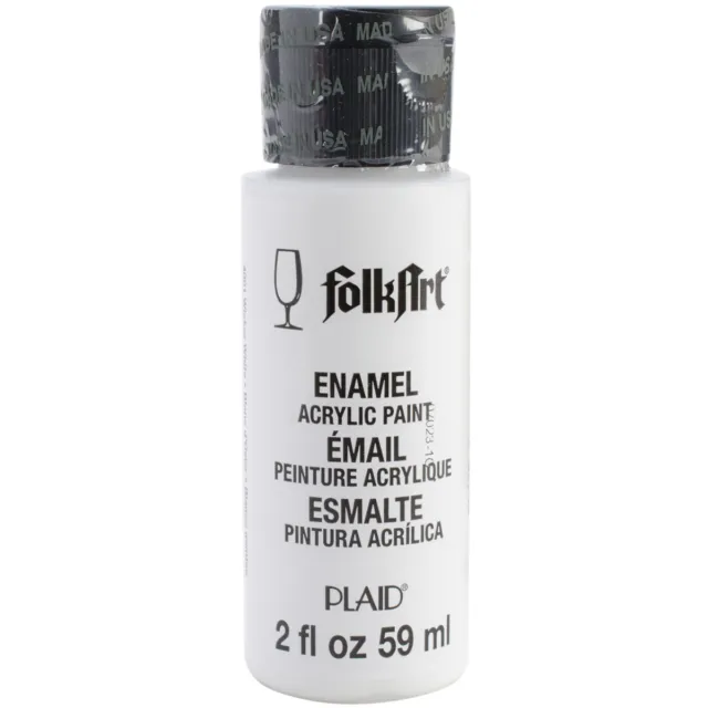 FolkArt Enamel Paint 2oz-Wicker White 40-4001