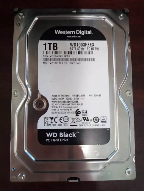 Western Digital WD 1TB WD1003FZEX 3.5" SATA Hard Drive