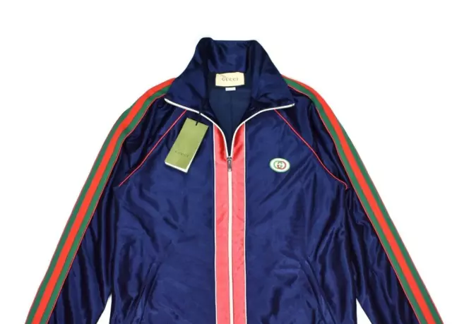 GUCCI WEB NAVY Zip Tracksuit Jacket/Pants ITALY Men's Size M $625.00 -  PicClick