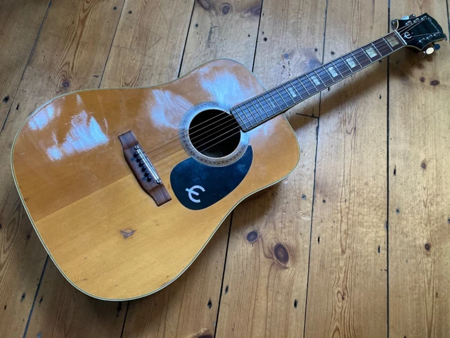 EPIPHONE WHITE LABEL FT-150 Acoustic Guitar Made in Japan 1970s ...