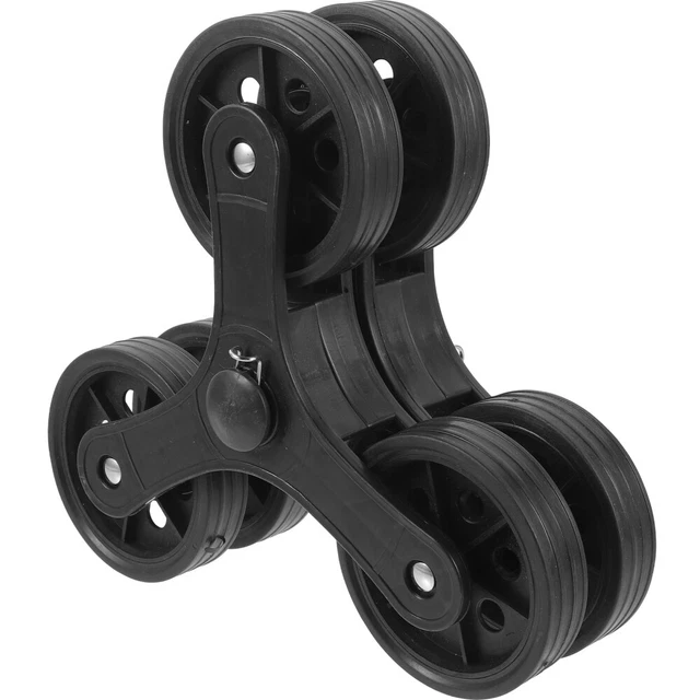 1 paio di rulli di plastica carrello bagagli Casters mano camion ruote carrello ruote triangolari