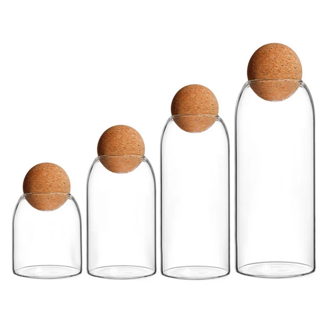 4 Pcs Bonbonglas Aus Kristall Teeglas Einmachglas Zuckerdose Vorratsdose