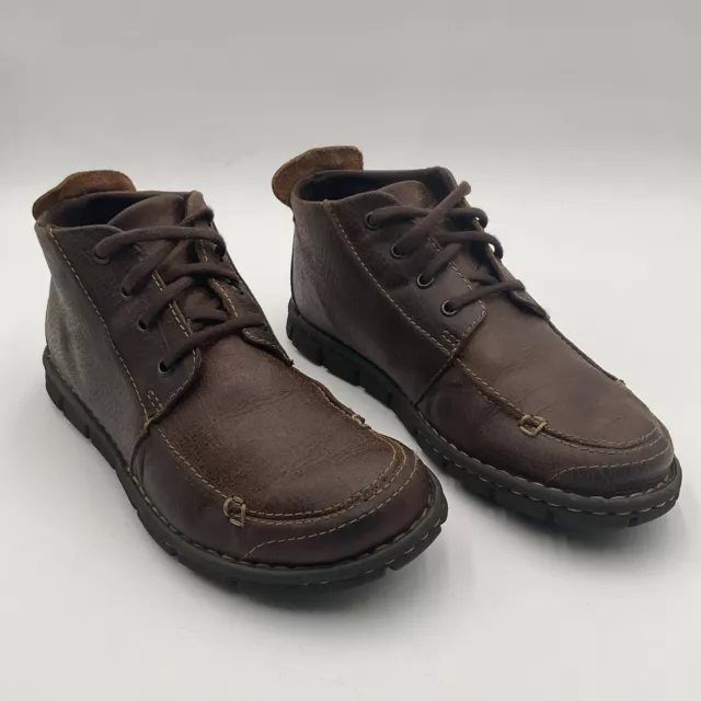 BORN BOOTS MENS Size 8.5 M Neuman Lace Up Ankle Boot Timber Brown $29. ...