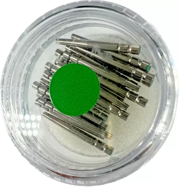 ENDO CLICK/Tenons cylindro-coniques vert inox 1,60mm 15,50mm 20 unité ENDO-D160i