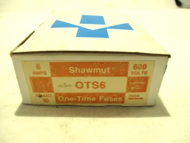 New Box Of 10 Gould Shawmut Ots6 6A/Amp Fuse
