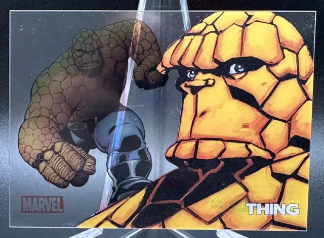 The Thing 2010 Marvel Rittenhouse 70Th Anniversary Clearly Heroic Cel #Pc5