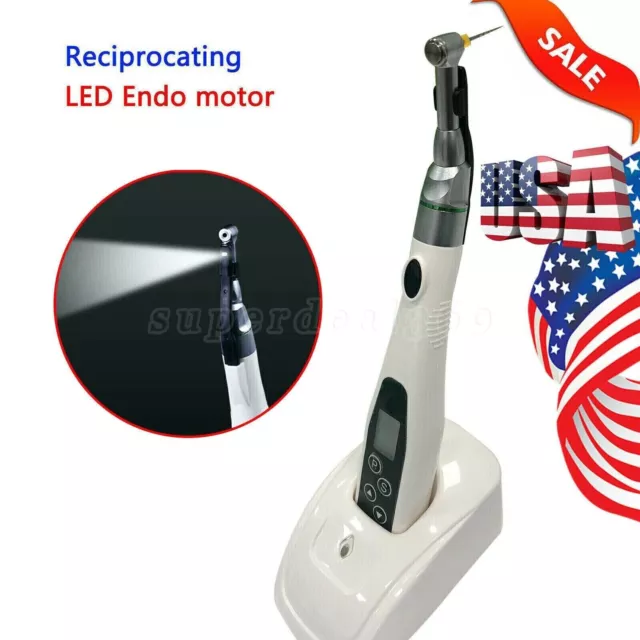 Wireless Dental LED Endo Motor 16:1 Contra Angle Handpiece Root Canal Treatment