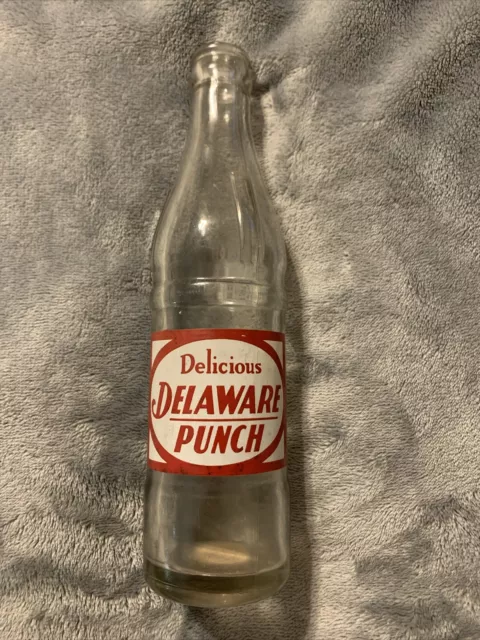 Vintage Delaware Punch Acl Soda Bottle:  Dr Pepper Bottling Belleville, Illinois