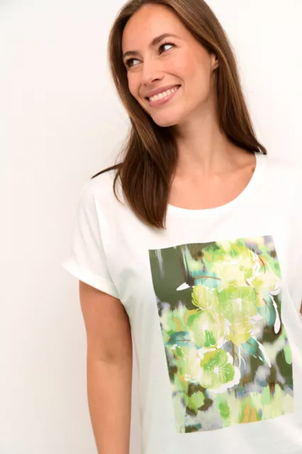 CREMA 10612392 Camicia / Stampa Fiore Verde / PRIMAVERA 2024 / 38 - M