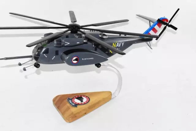 Sikorsky® MH-53e SEA DRAGON™, HM-15 Blackhawks 2022, 16" Mahogany Scale Model