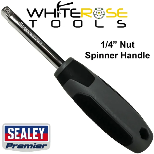 Sealey Spinner Handle 1/4" Drive Socket Nut Driver Wrench Garage Mechanic