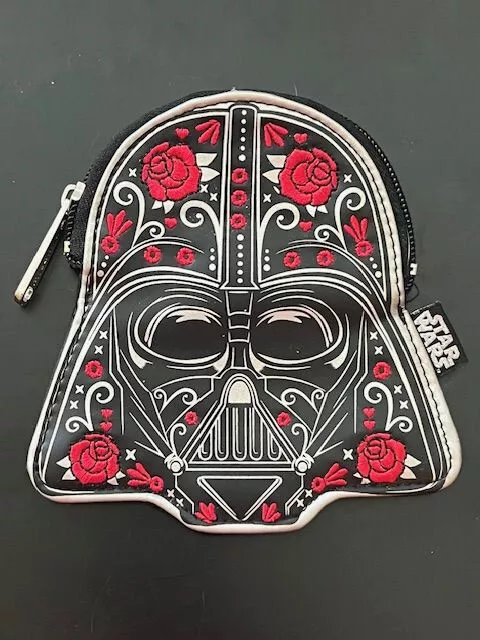 Loungefly Star Wars Darth Vader Floral Zip Coin Purse
